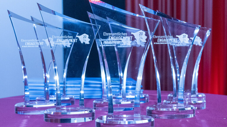 Acryl Pokale zum Ehrenamtspreis des LSVS