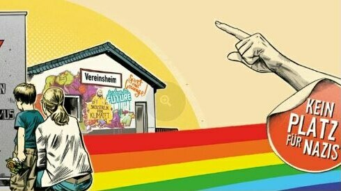 Kampagnenplakat Kein Platz für Nazis