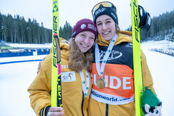 IBU PARA BIATHLON WORLD CHAMPIONSHIPS / POKLJUKA 2025 Para-Biathleting Johanna Recktenwald mit ihrem Guide Emily Weiss